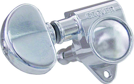 GROVER CHROME MACHINE HEAD, 1 SET GEAR RATIO-14:1