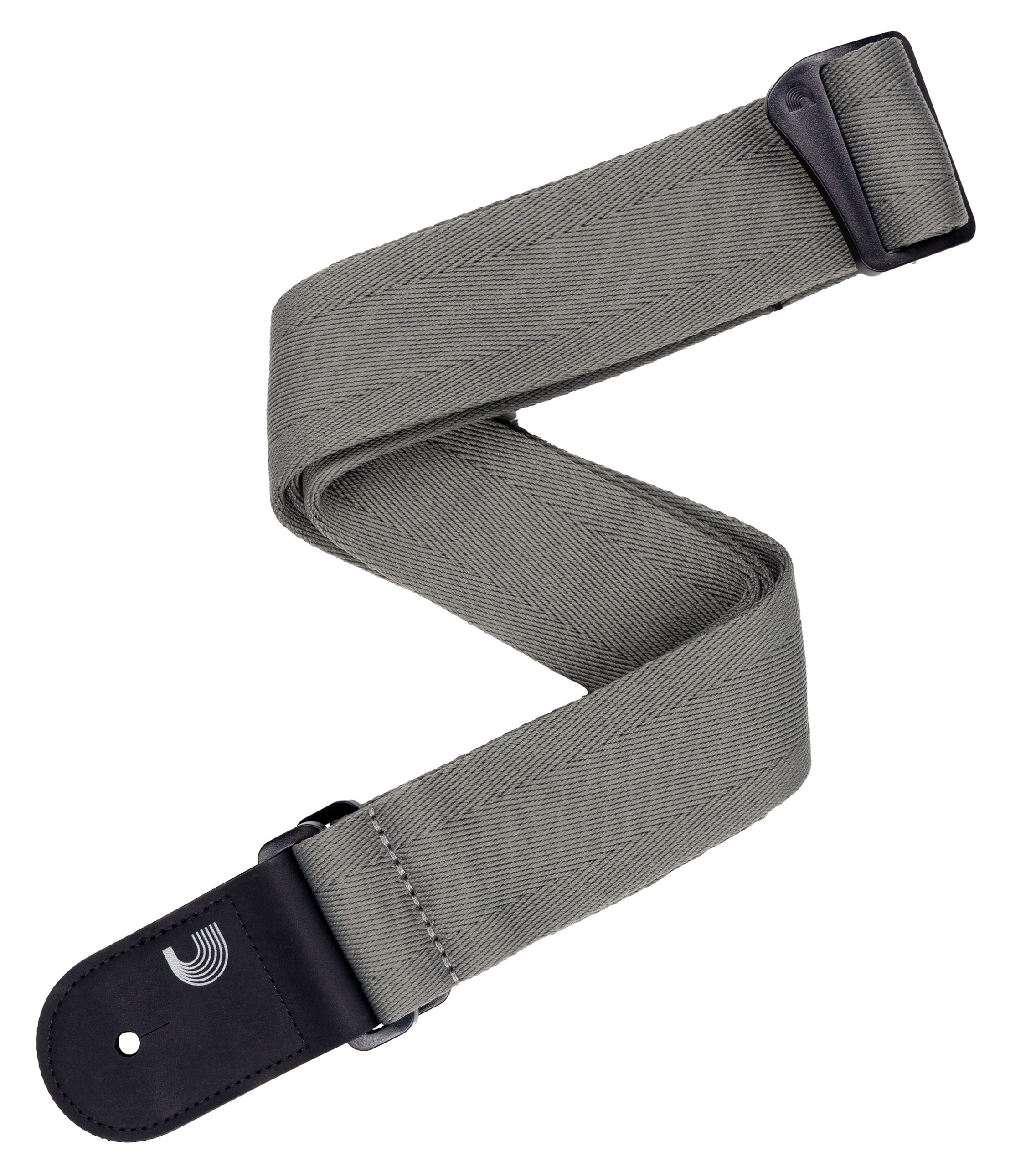 D'ADDARIO ECO COMFORT BASIC WOVEN GUTIAR STRAP, GREY