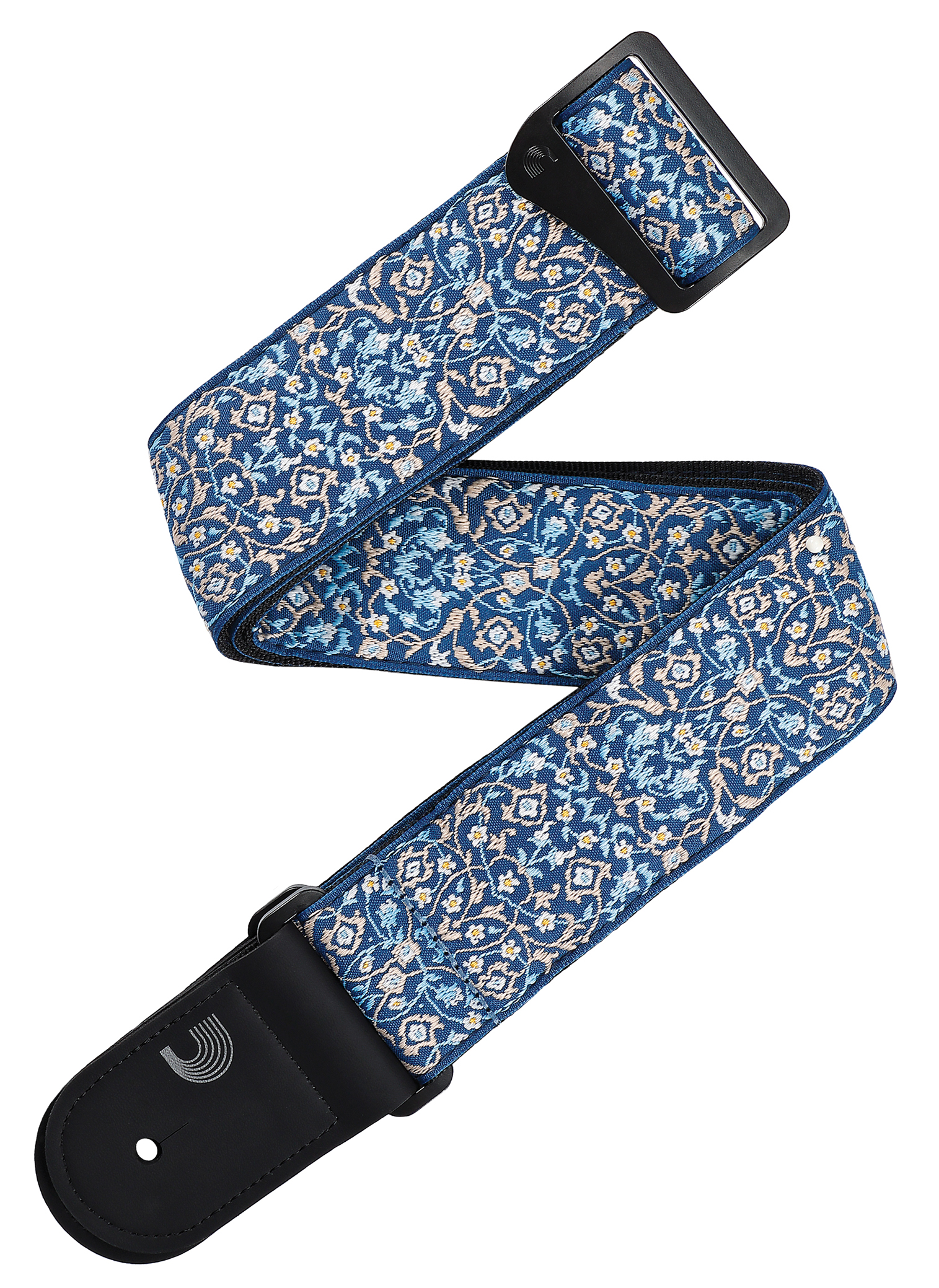 D'ADDARIO ECO COMFORT PERSIAN WOVEN BLUE GUITAR STRAP