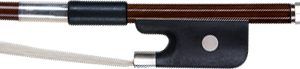 ANTON BRETON BASS BOW, ROUND BRAZILWOOD STICK, FRENCH