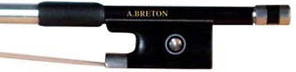 ANTON BRETON 4/4 SIZE VIOLIN BOW, ROUND CARBON FIBER STICK,
