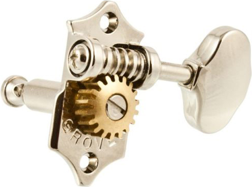 GROVER VINTAGE STA-TITE MACHINE HEAD SET, NICKEL