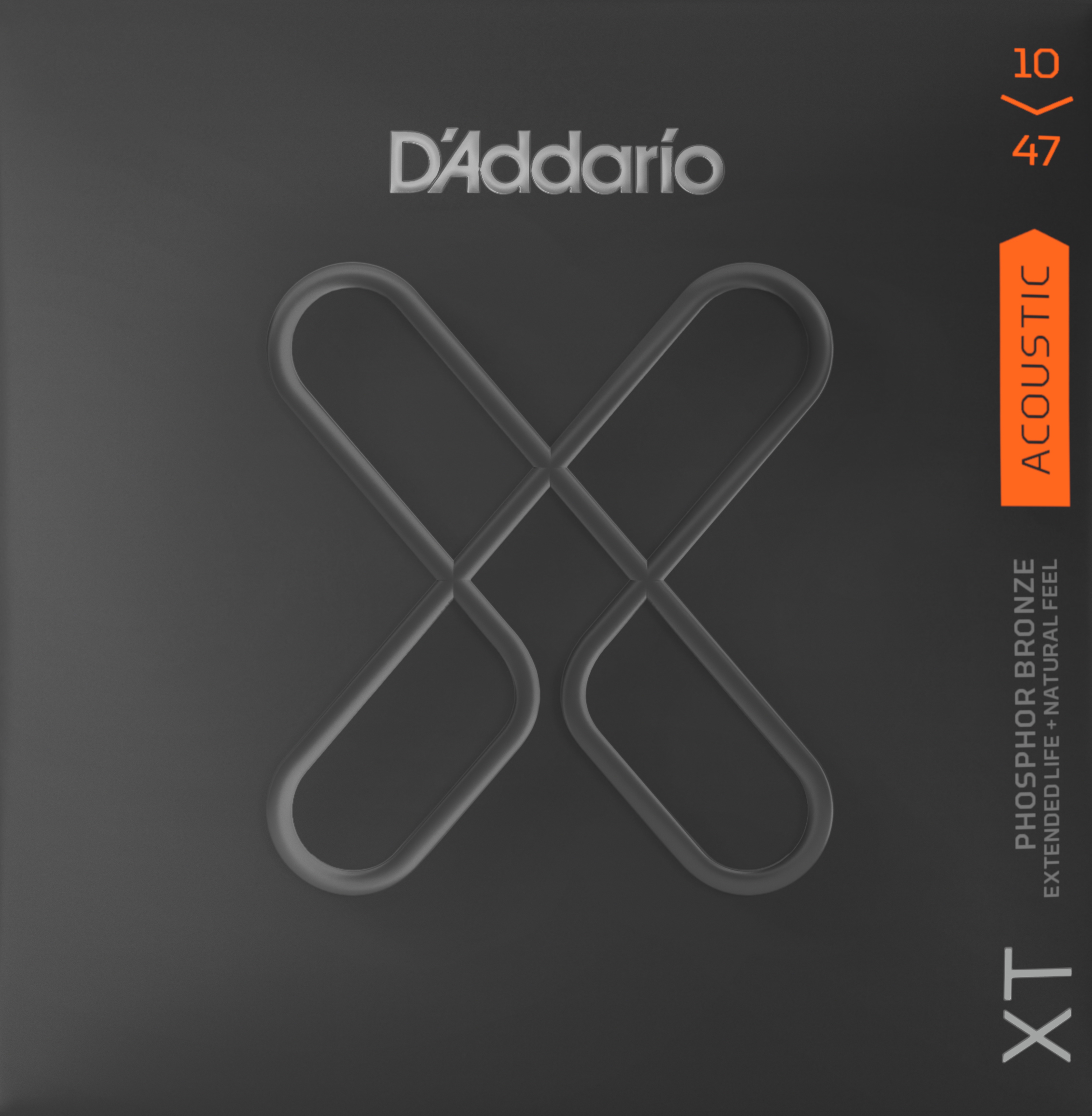 D'ADDARIO XT PHOSPHOR BRONZE GUITAR STRING SET, EXTRA LIGHT